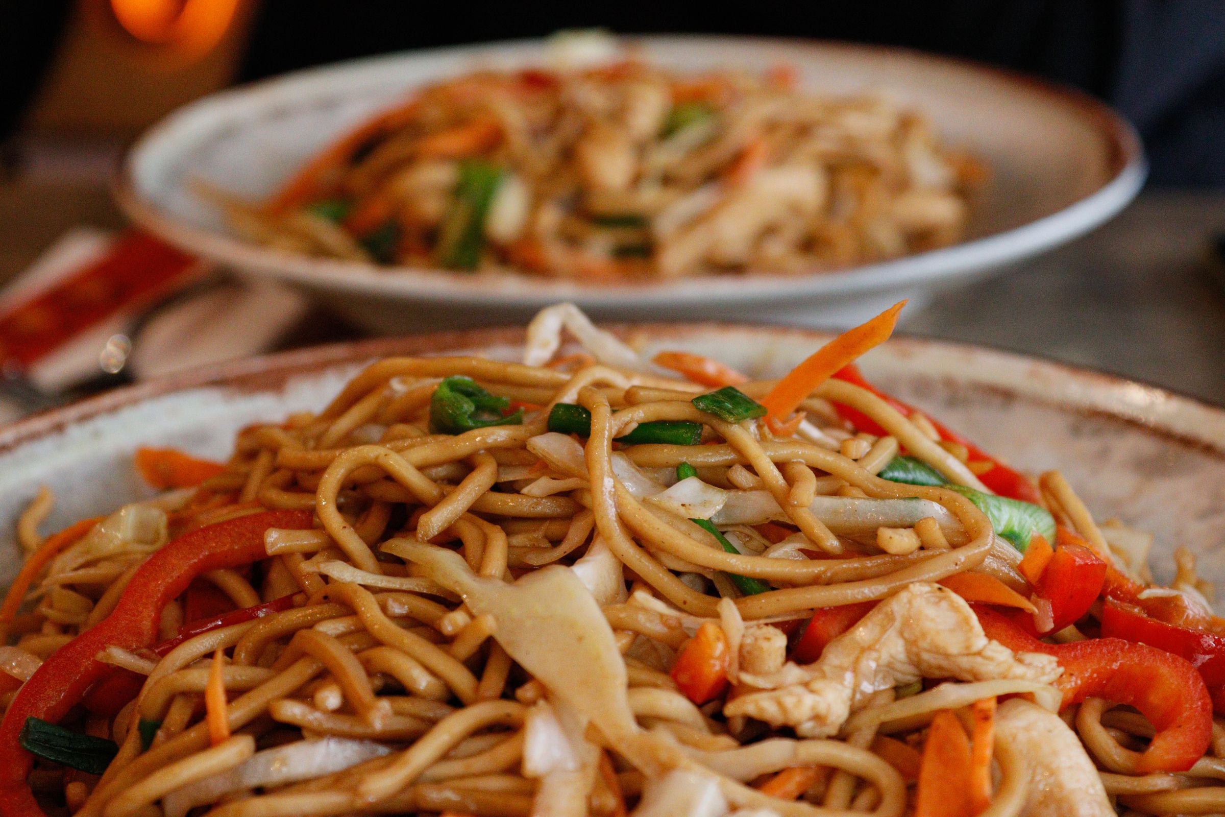 Frische Wok-Küche